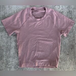 Lululemon Swiftly Tech Cropped Short-Sleeve Shirt purple size 2